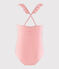 Kinder-Badeanzug aus recyceltem Material für Mädchen rosa GRETEL/weiss MARSHMALLOW
