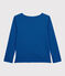 Baumwoll-T-Shirt mit Marinestreifen Damen blau SMOKING/ RUISSEAU