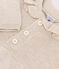 Langärmeliges Baby-Kleid aus Baumwollstrick beige MONTELIMAR CHINE
