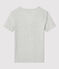 T-Shirt L’ICONIQUE aus Baumwolle mit V-Ausschnitt für Damen grau BELUGA CHINE