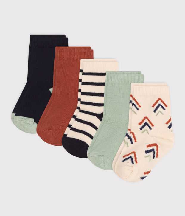 5er-Set Babysocken mit Printmotiv aus Baumwolle vielfarbig