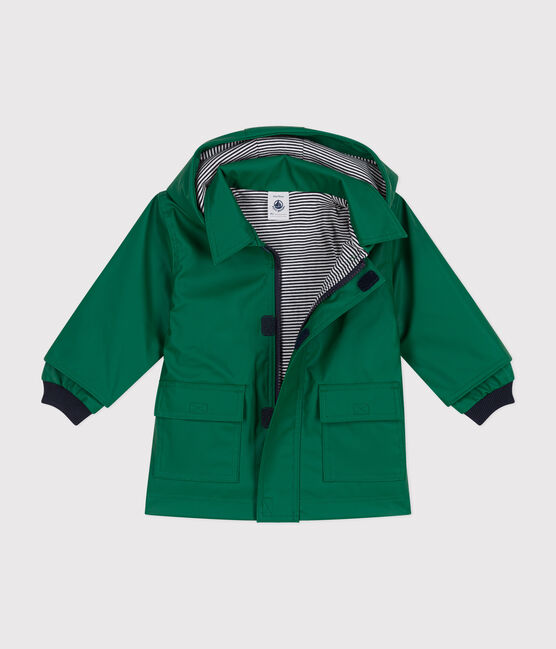 Ikonische Baby-Regenjacke grün JARDIN