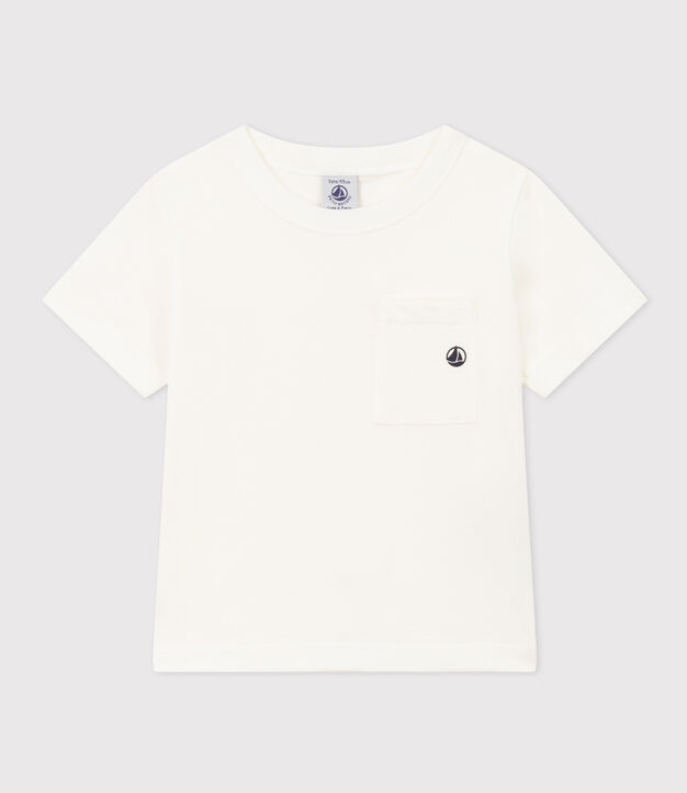 Kurz&auml;rmeliges T-Shirt f&uuml;r Jungen weiss