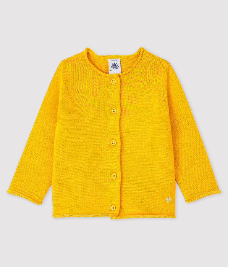 Lang&auml;rmeliger Baby-Cardigan f&uuml;r M&auml;dchen gelb