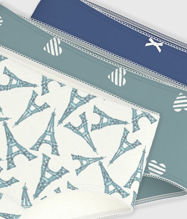 Set Kinder-Shortys aus gemusterter Baumwolle vielfarbig