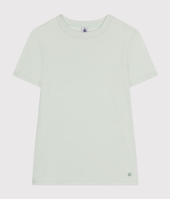 Einfarbiges T-Shirt L'Iconique aus Baumwolle für Damen blau POOL