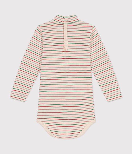 Langärmeliger Body mit Rollkragen aus Baumwolle für Babys weiss AVALANCHE/ MULTICO