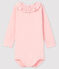 Langärmliger Baby-Body für Mädchen rosa MINOIS