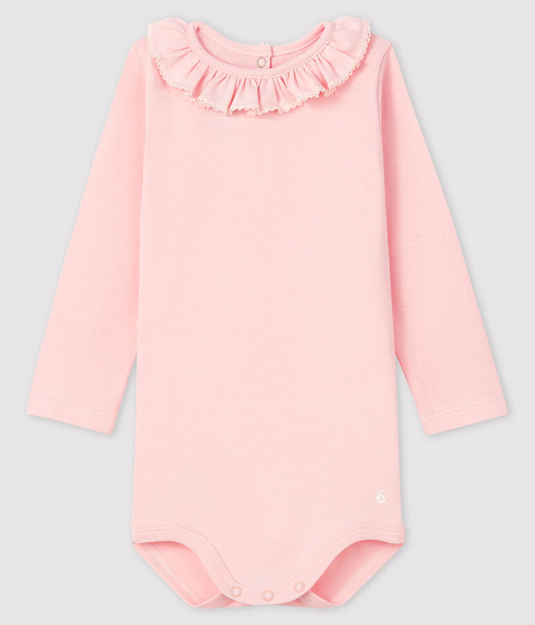 Lang&auml;rmliger Baby-Body f&uuml;r M&auml;dchen rosa