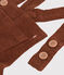 Lange Babylatzhose aus Cord braun CINA