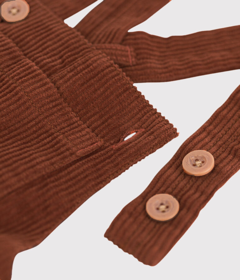 Lange Babylatzhose aus Cord braun