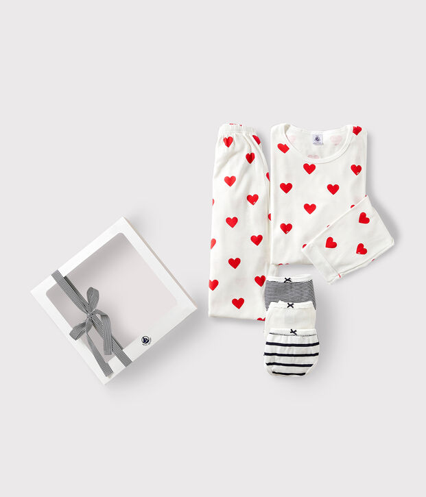 Geschenkset Pyjama und Slips aus Baumwolle vielfarbig