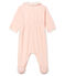Baby-Strampler aus Velours für Mädchen rosa FLEUR