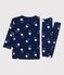 Still-Pyjama Tajinebanane × Petit Bateau blau MEDIEVAL/weiss MULTICO