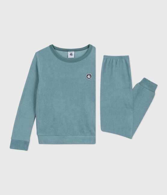 Kinder-Pyjama aus einfarbigem Baumwoll-Frottee GOBELIN