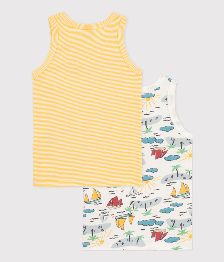 2er-Set Unterhemden aus Baumwolle f&uuml;r Jungen variante 1