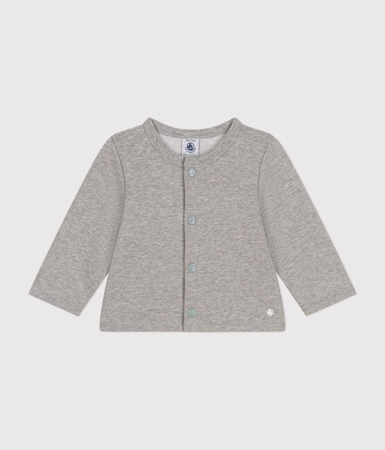 Baby-Cardigan aus Molton grau CHATON CHINE