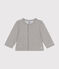 Baby-Cardigan aus Molton grau CHATON CHINE