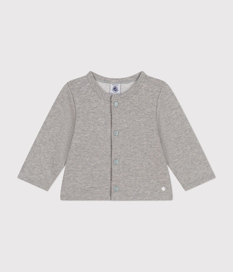 Baby-Cardigan aus Molton grau