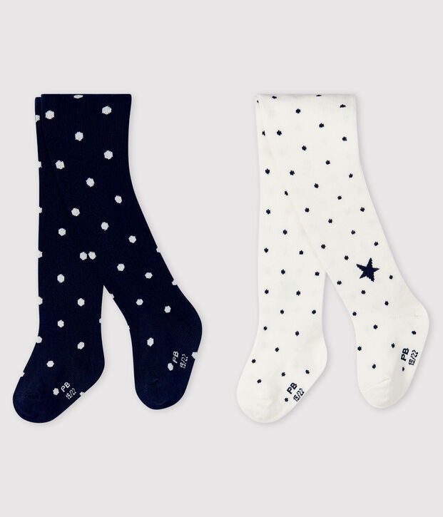 2er-Set Babystrumpfhosen vielfarbig