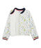 Kinder-Cardigan für Mädchen weiss MARSHMALLOW/weiss MULTICO
