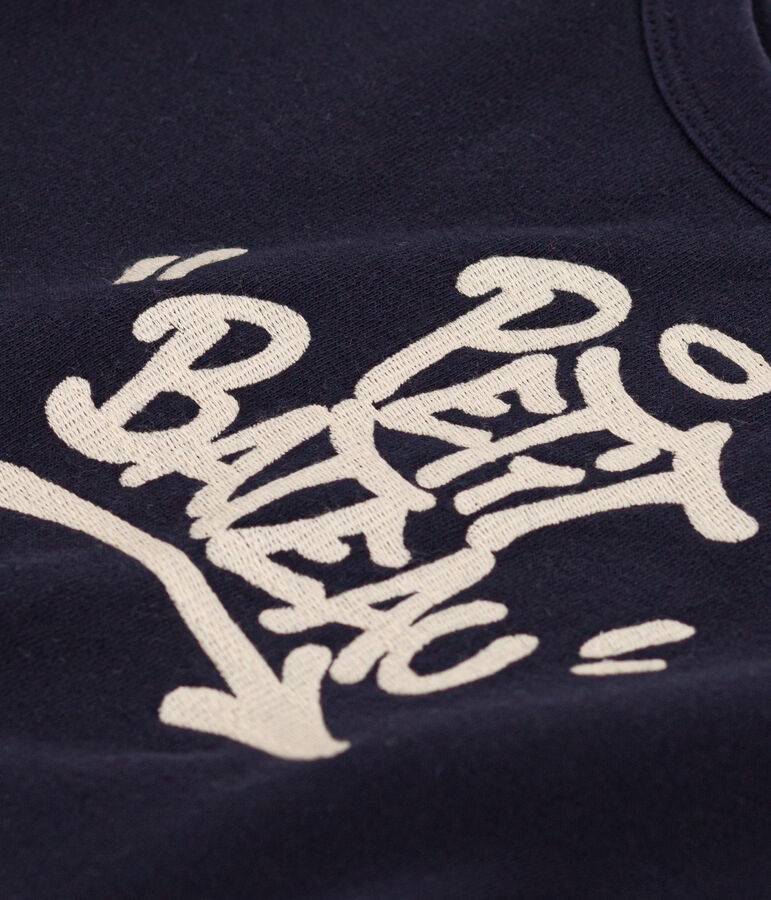 Kinder-Sweatshirt aus Molton f&uuml;r Jungen blau