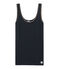 Tanktop aus 2 x 2 Rippstrick für Damen blau SMOKING