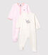 2er-Set Baby-Strampler aus Velours