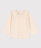Langärmelige Babybluse aus geflammtem Jersey naturfarben AVALANCHE