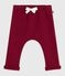 Baby-Hose aus einfarbigem Molton, weich und warm AMARANTE