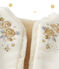 Wendbare Baby-Mädchen-Weste beige COQUILLE