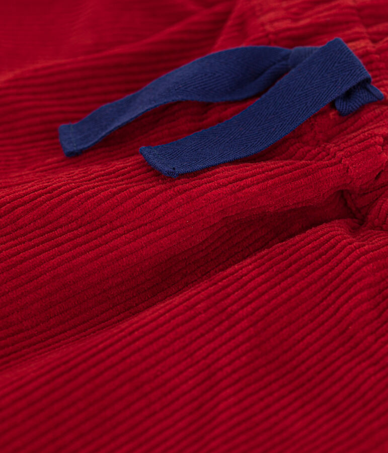 Kinder-Shorts aus Cordsamt f&uuml;r M&auml;dchen rot