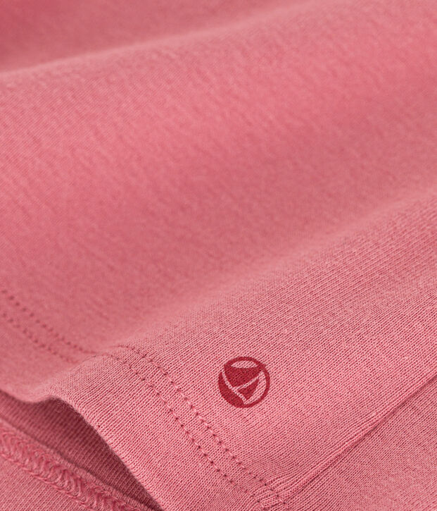 Baby-Bluse mit Kragen aus Baumwolle rosa
