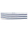 Baby-Haarband Mädchen, gestreift weiss MARSHMALLOW/blau SMOKING