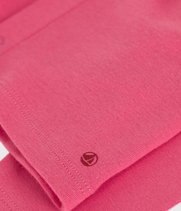 Baby-Cardigan aus einfarbiger Baumwolle rosa