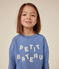 Kinder-Sweatshirt aus Molton für Mädchen und Jungen blau BEACH