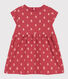 Kurzärmeliges Babykleid aus bedruckter Baumwolle