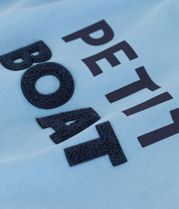 Sweatshirt aus Molton f&uuml;r Damen blau