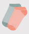 2er-Set Kinder-Socken aus Baumwolle mit Ringelstreifen variante 1