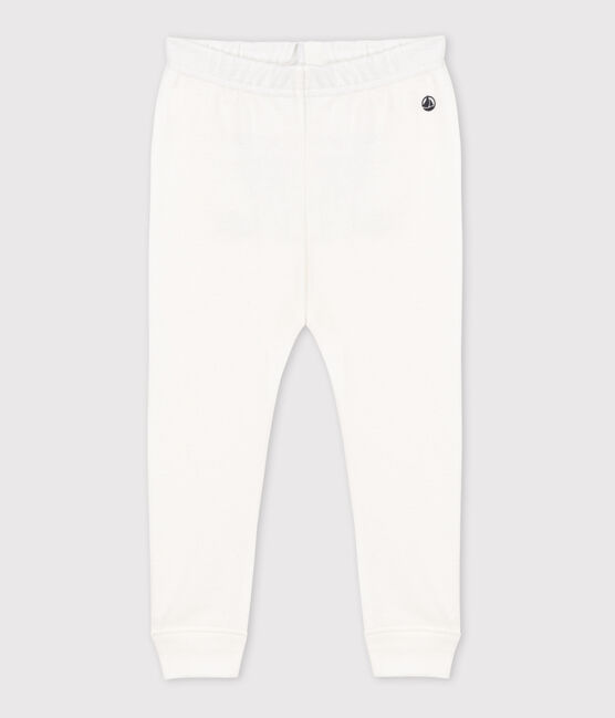 Baby-Leggings aus Baumwolle weiss MARSHMALLOW
