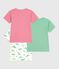 3er-Set kurzärmelige Kinder-T-Shirts aus Baumwolle mit Dinos variante 1