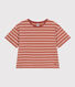Damen-T-Shirt Le Boxy aus gestreifter Baumwolle