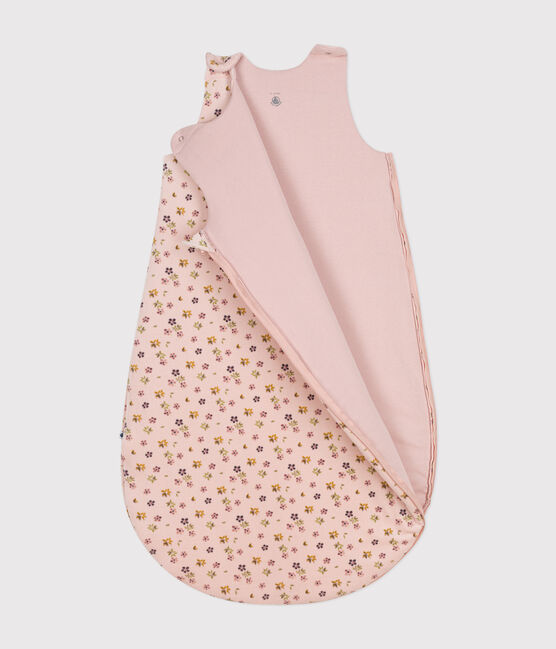 Baby-Schlafsack aus Nicki TOG-Wert 3 rosa SALINE/weiss MULTICO