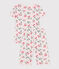 Kinder Capri-Pyjama aus Baumwolle mit Blumenmuster rosa FLEUR/weiss MULTICO