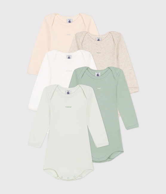5er-Set langärmelige Bodys aus Baumwolle für Babys variante 1