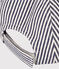 Babykappe Petit Bateau Family aus Canvas blau MEDIEVAL/weiss MARSHMALLOW