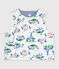 Wendbare Baby-Weste aus Baumwolle mit Paris-Motiv weiss/vielfarbig