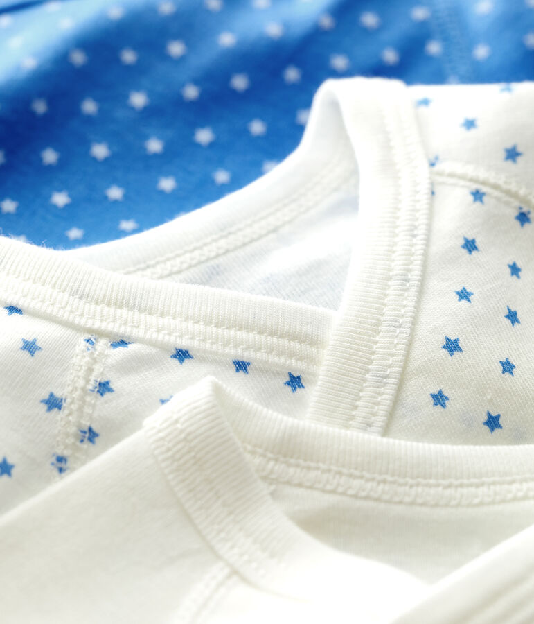 3er-Set Baby-Bodys aus Bio-Baumwolle vielfarbig