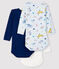 3er-Set langärmlige Baby-Bodys für Jungen variante 1