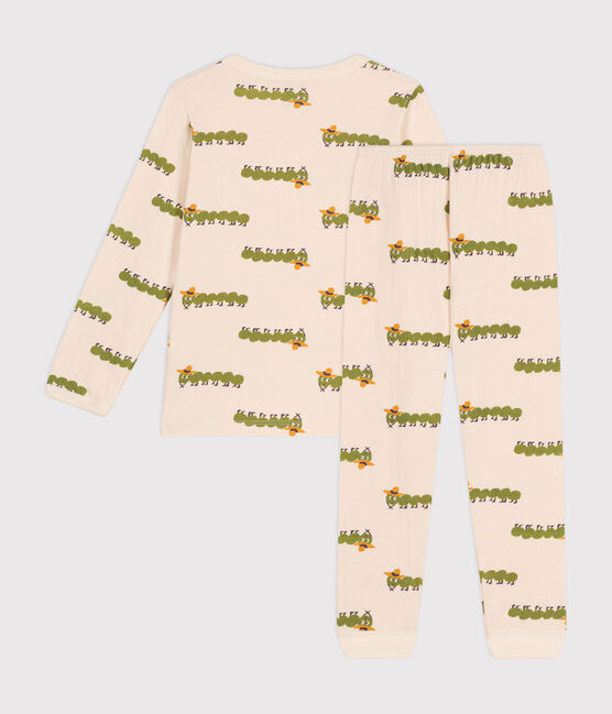Kinderpyjama aus Baumwolle mit Tier-Printmotiv weiss AVALANCHE/ MULTICO